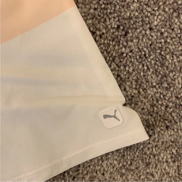 Puma Womens Powershape Skort Size XS Long Pink White Striped Golf Tennis NWT $75 - Picture 3 of 12